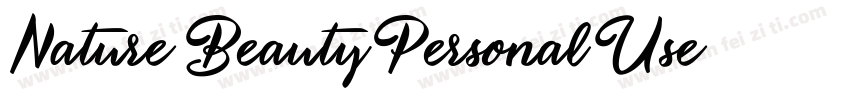 Nature Beauty Personal Use字体转换